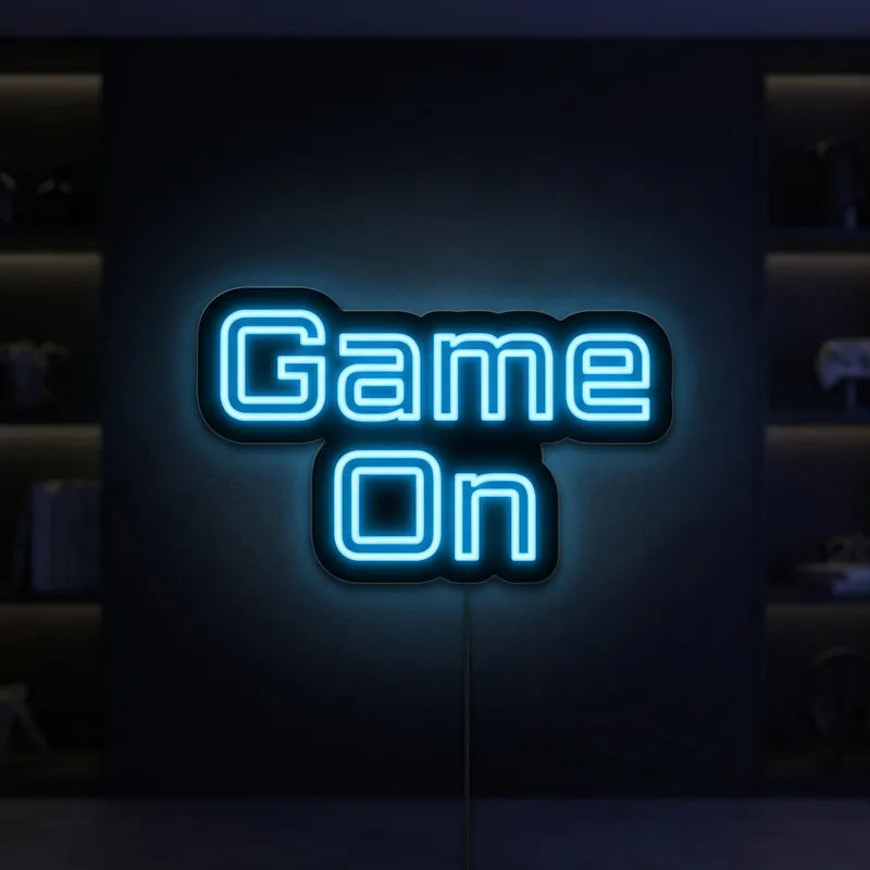 Gaming-Neonschild Game On – Gaming-Zimmer – Neon Atelier