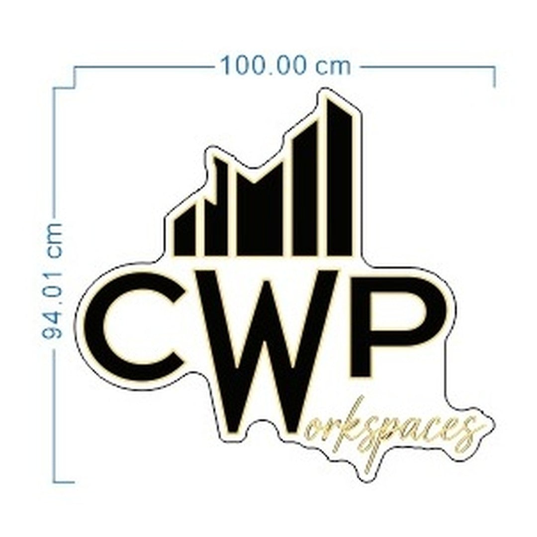 Neon sign CWP Workspaces 100 cm – design preview