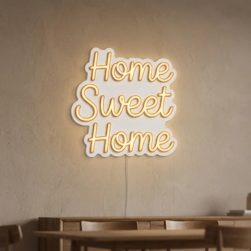 LED Neonschild Home Sweet Home – Wohnzimmer-Deko – Neon Atelier